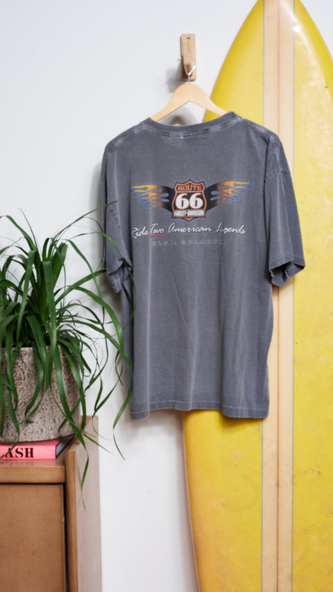 Vintage Route 66 Harley Eagle Tee - ascot + hart