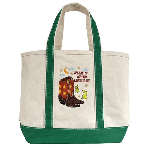 Walkin' After Midnight Big Canvas Tote Bag - ascot + hart