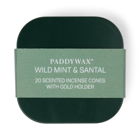 Wild Mint & Santal - Metal Incense Tin - ascot + hart