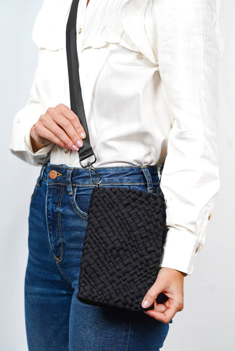 Woven Mini Messenger Bag - ascot + hart