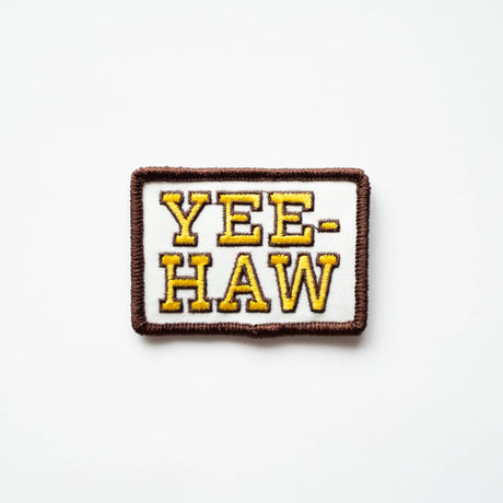Yee - Haw Embroidered Iron on Patch - ascot + hart