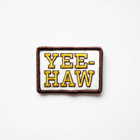 Yee - Haw Embroidered Iron on Patch - ascot + hart