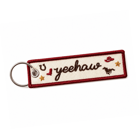 Yeehaw Icon Embroidered Keychain - ascot + hart