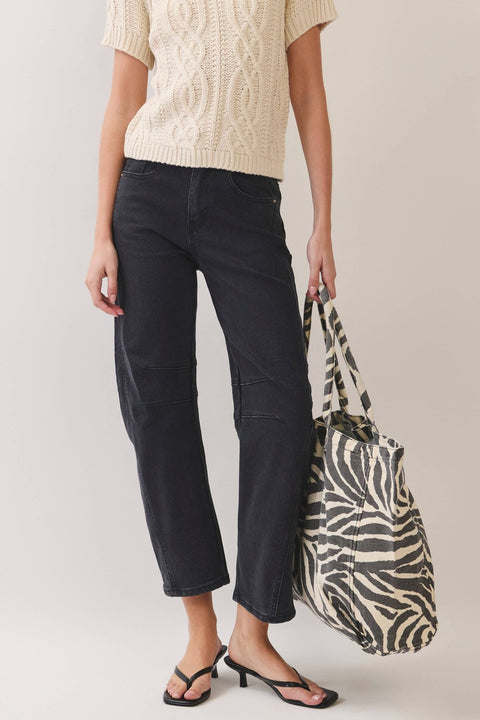 Zebra Print Canvas Tote Bag - ascot + hart