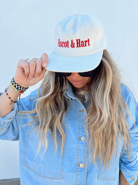 Ascot & Hart Signature Cord Hat