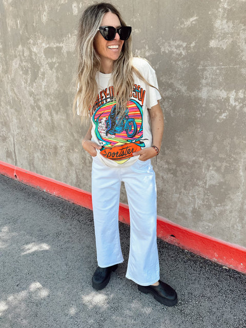High Rise Wide Leg Denim