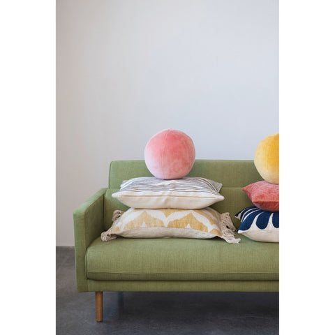 Cotton Velvet Orb Pillow - ascot + hart