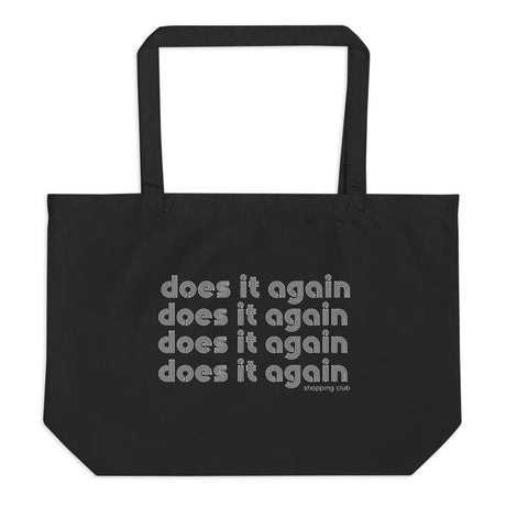 Does it again Large organic tote bag - Black - ascot + hart