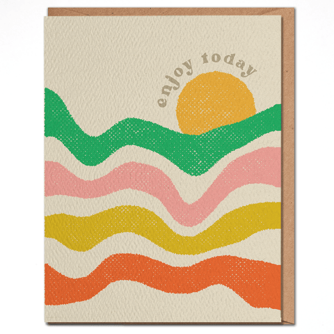 Enjoy Today - Colorful Birthday Card - ascot + hart