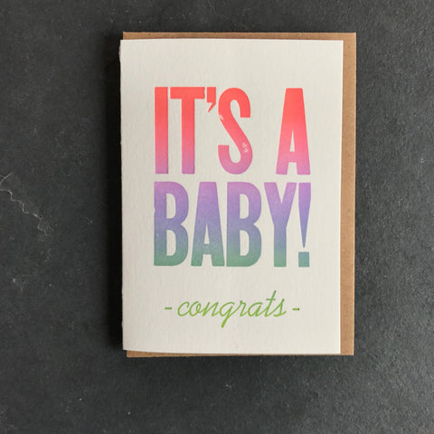 Etc. Letterpress - It's A Baby! - ascot + hart
