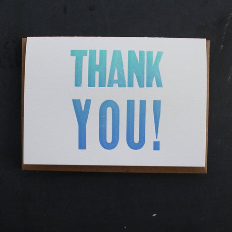 Etc. Letterpress - Thank You Card - ascot + hart