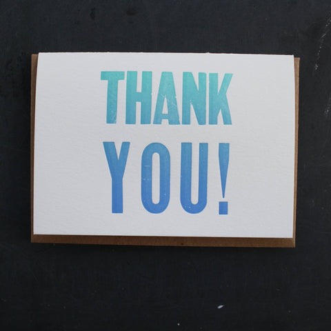 Etc. Letterpress - Thank You Card - ascot + hart