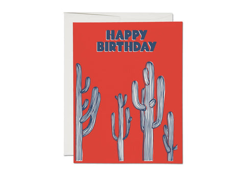 Saguaro Cactus birthday greeting card - ascot + hart
