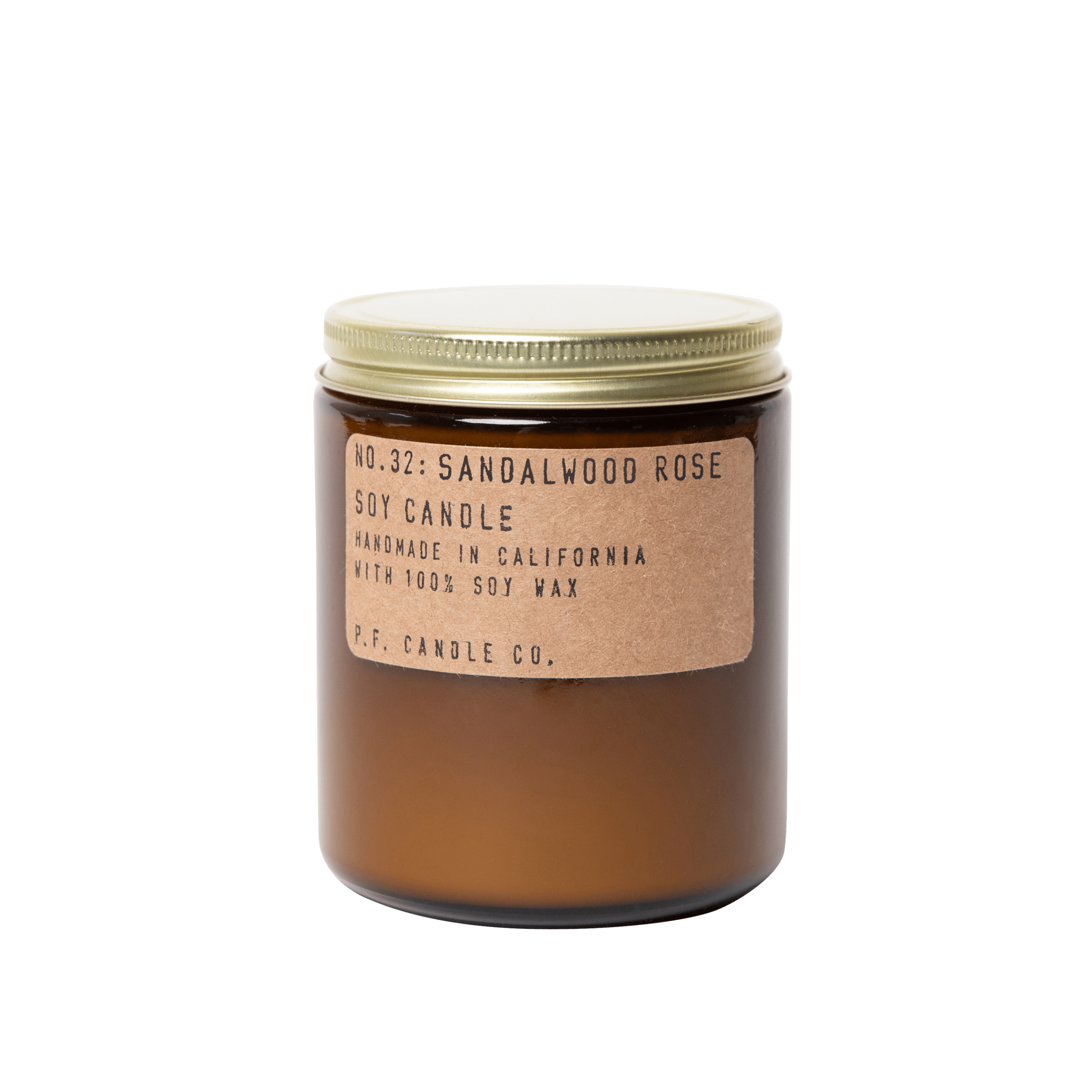 P.F. Candle Co. Sandalwood Rose Soy Candle - Thumbnail 4