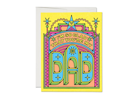So Glad Dad Father's Day greeting card - ascot + hart