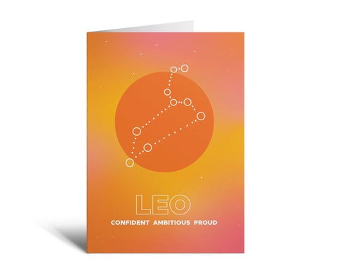 Studio Soph - Leo Zodiac Sign Greeting Card - ascot + hart