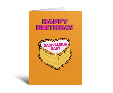 Studio Soph - Sagittarius Cake Greeting Card - ascot + hart