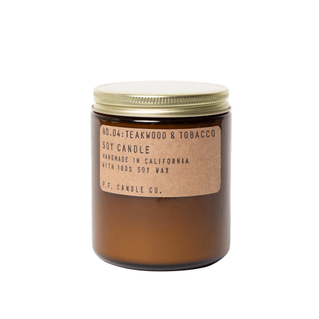 Teakwood & Tobacco - 7.2 oz Standard Soy Candle - ascot + hart