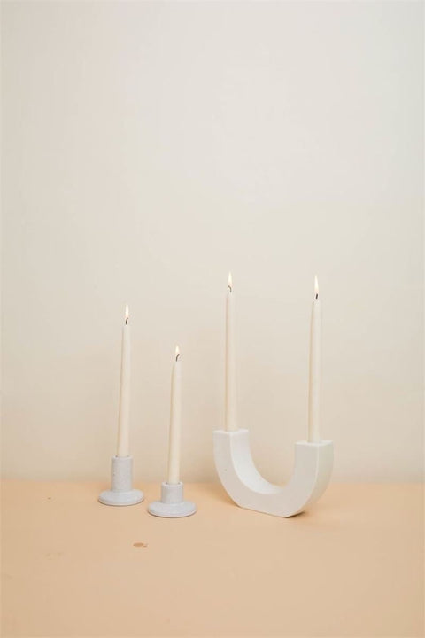 U - SHAPED CERAMIC TAPER HOLDER - ascot + hart