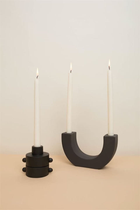 U - SHAPED CERAMIC TAPER HOLDER - ascot + hart