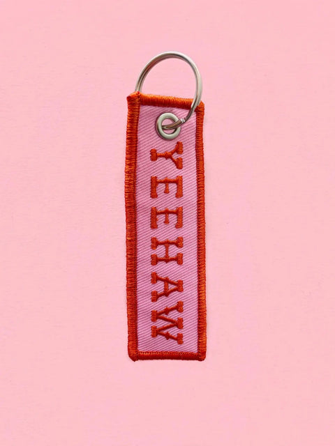 Yeehaw Embroidered Keychain - ascot + hart